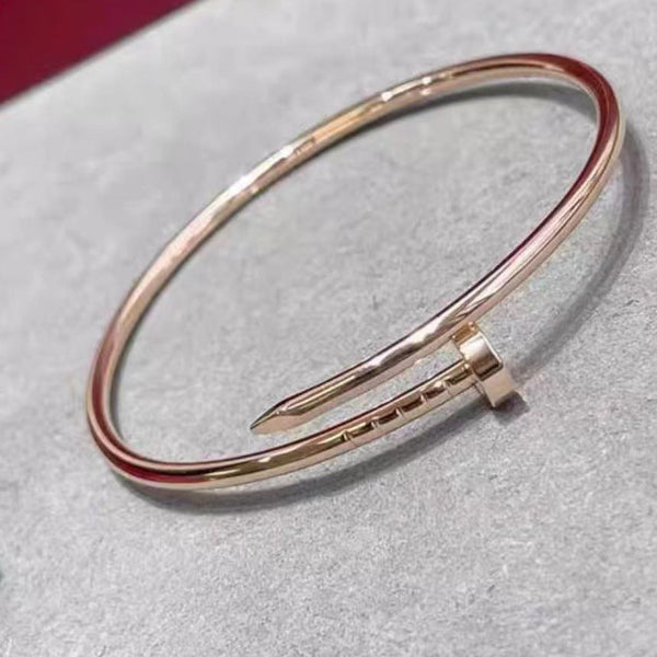 Precision Thick Plating Head and Tail Diamond Fashion Three-Circle Full Diamond Couple Bracelet