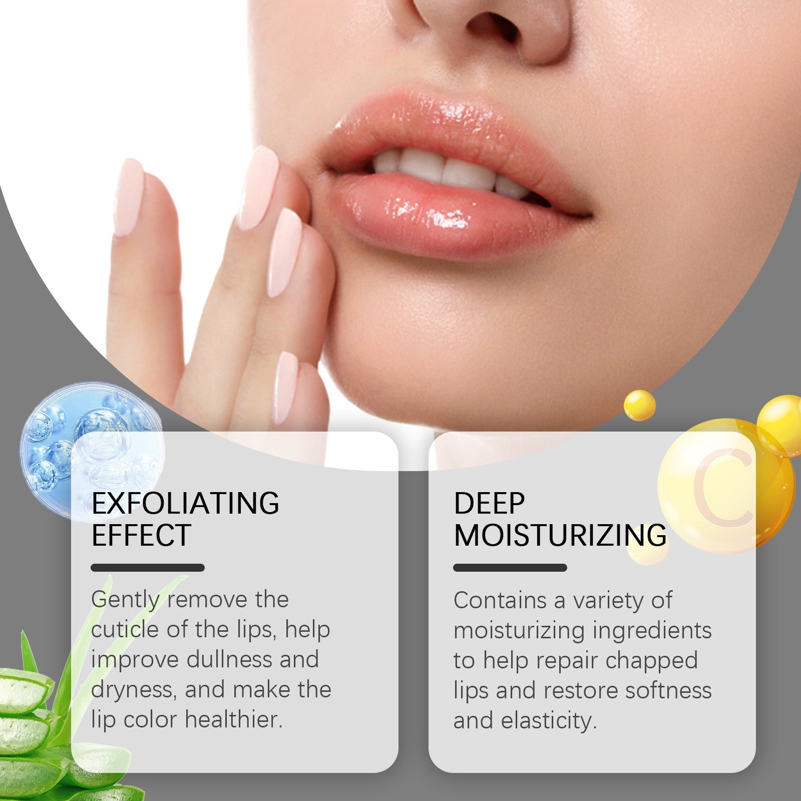 Exfoliating Lip Scrub, Nourishes And Moisturizes Dry Lips With A Gentle Exfoliating Scrub