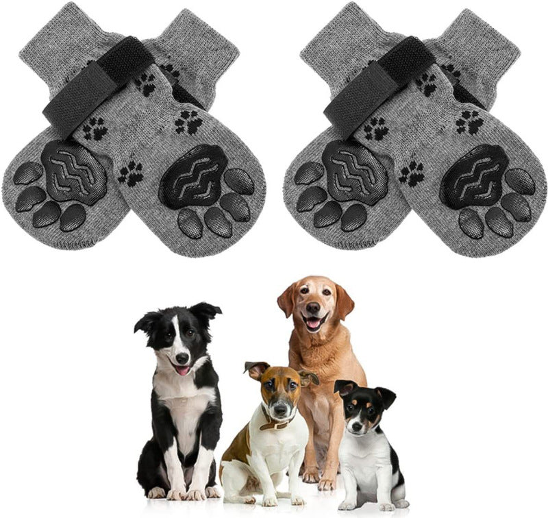 Pet socks foot covers cat and dog socks outdoor anti slip and waterproof shoes socks
