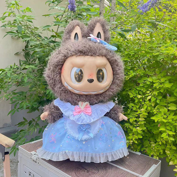 Clothing with 58cm LABUBU Design ZIMOMO Doll Clothes Rubber LABUBU Plush Toy Clothing Cute