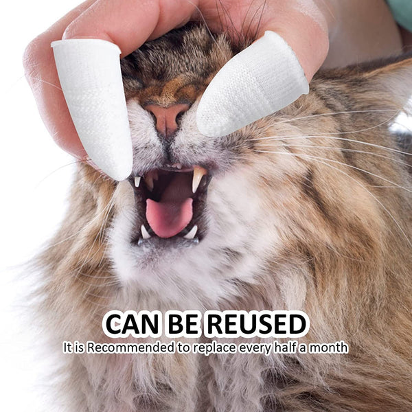 Pet Finger Toothbrush for Dogs and Cats Oral Care Tool Small Cat Finger Toothbrush Grooming Supplies