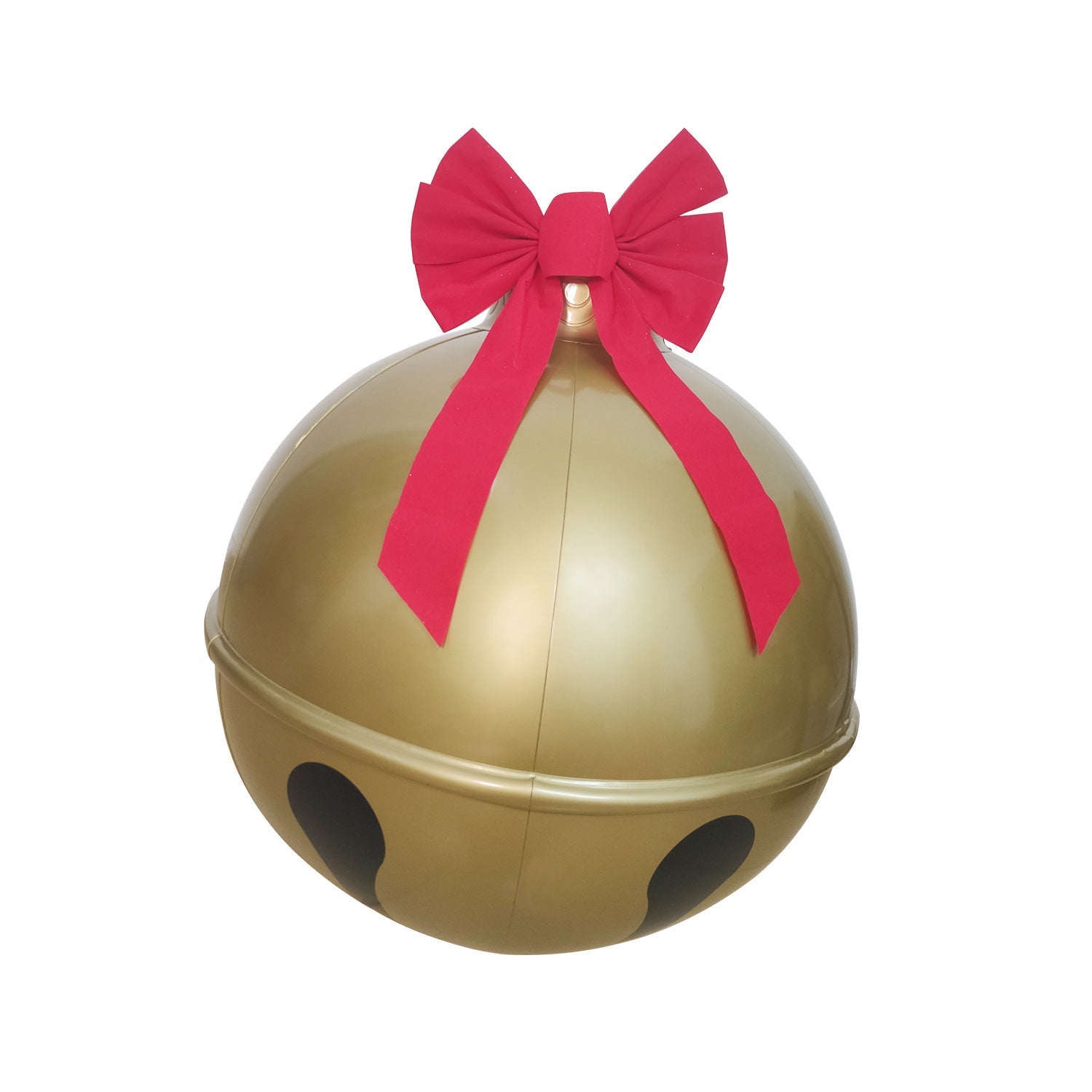 New inflatable Christmas bell with bow decoration for outdoor courtyard decoration