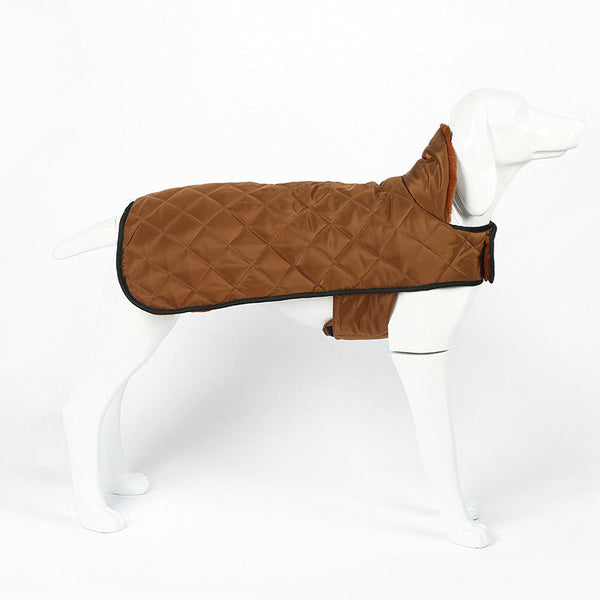 Heated Pet Clothing - New Fashion Warm Dog Cotton Jacket with Short Rabbit Fur