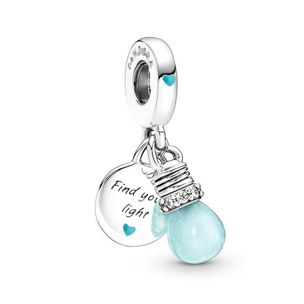 S925 sterling silver eternal confession double surround heart small motorcycle DIY accessories