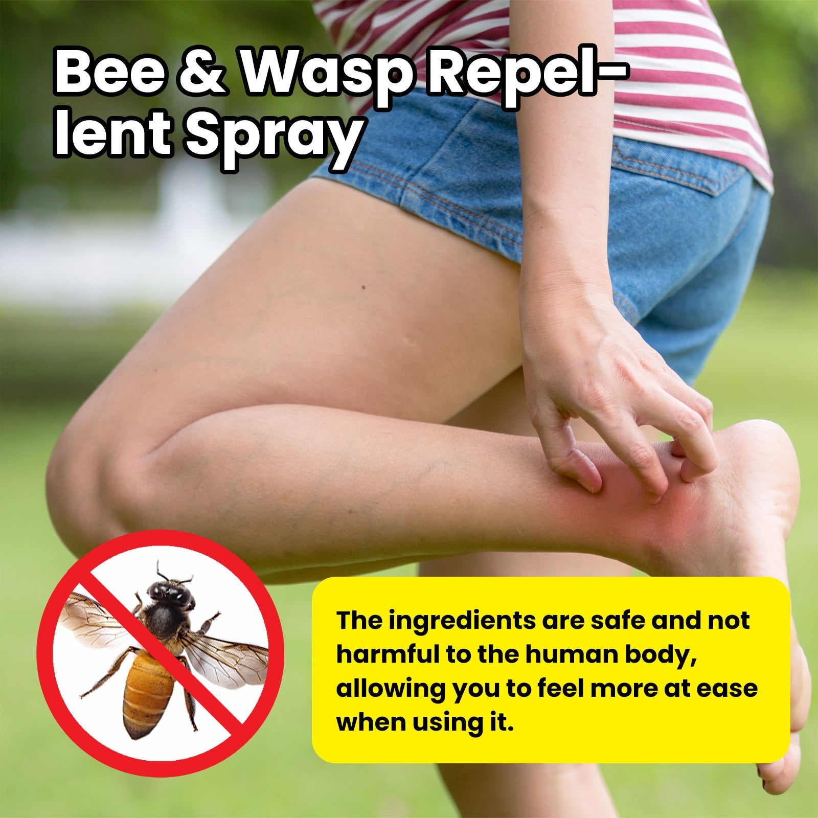 Moonspry Outdoor Insect Repellent Spray, A Mild Formulation To Repel Bees And Wasps Outdoor Protective Insect Repellent Spray
