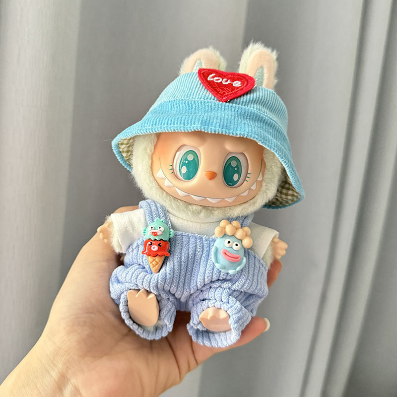 [Clothes Only] 1/2 Generation Labubu Clothing Pendant Labubu Sitting Party Baby Clothes Sweetener Strap Pants Set