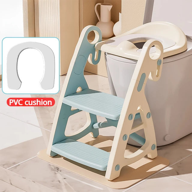 Potty Training Seat & Toddler Step Stool Stability Toddler Toilet Seat Adjustable Height Potty Seats for Toddlers Boys Girls