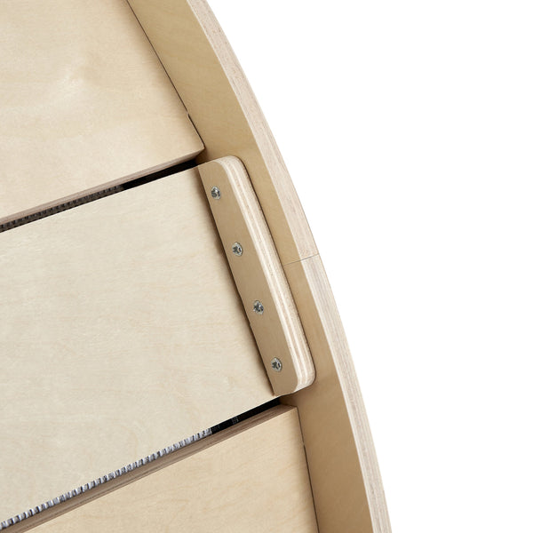 Indoor cat treadmill with carpet, tear device and latch natural wood, 39.4 inches long x 13.2 inches wide x 41.3 inches high