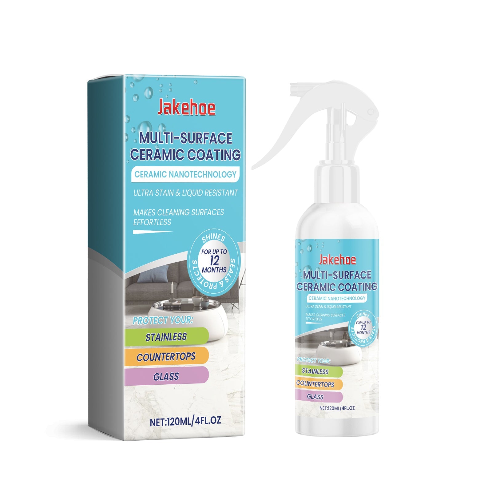 Home Ceramic Coating Spray Interior Tile Cleaning And Polishing Remove Wax Dirt Refurbishing Spray