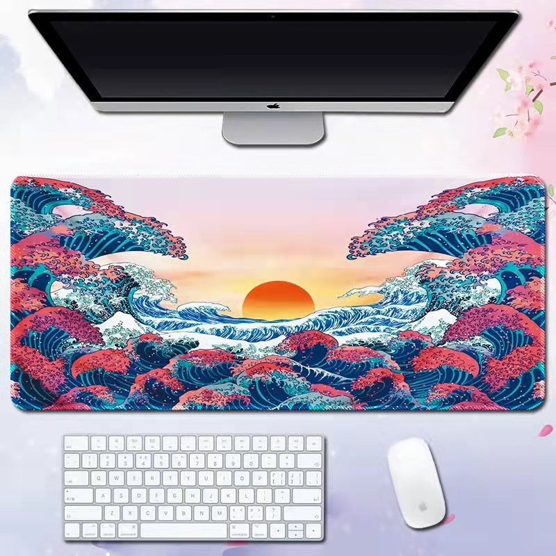 Wave mouse pad advertising game keyboard pad desk pad
