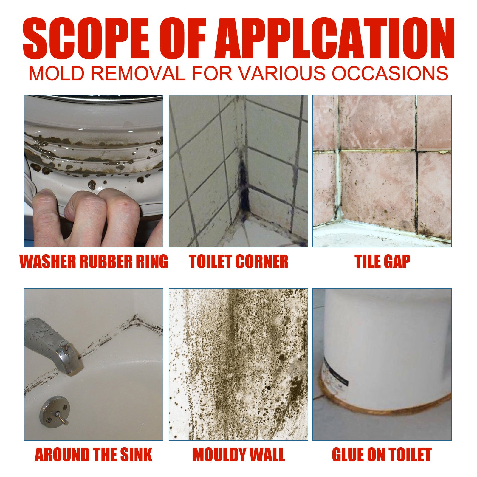 Mildew Remover, Bathroom Kitchen Ceiling Wall Cleaning Stains Anti-mildew Cleaner