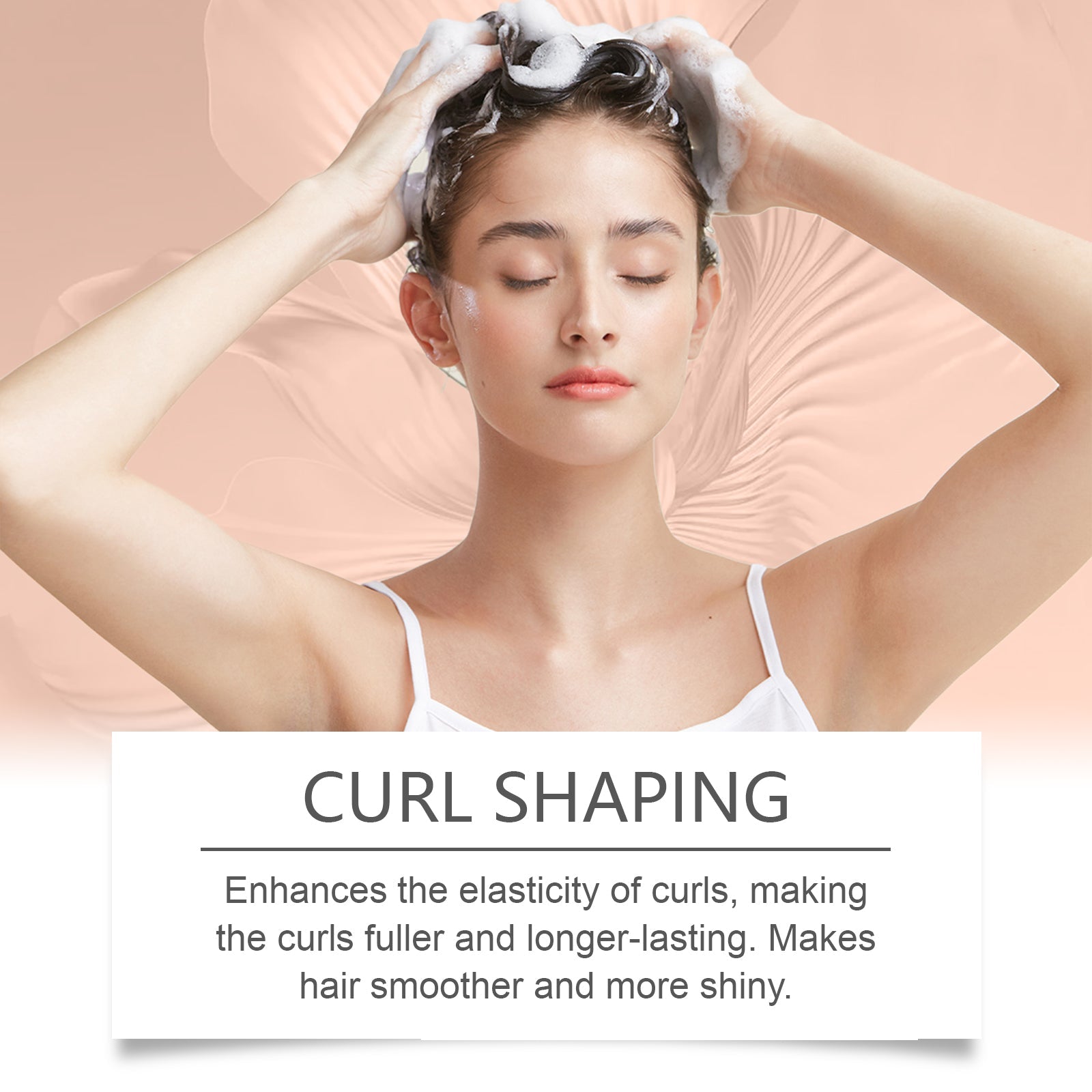 Coconut Moisturizing Shampoo Set Clean And Moisturizing Hair Care Curls Elastic Shape Volumizing Shampoo