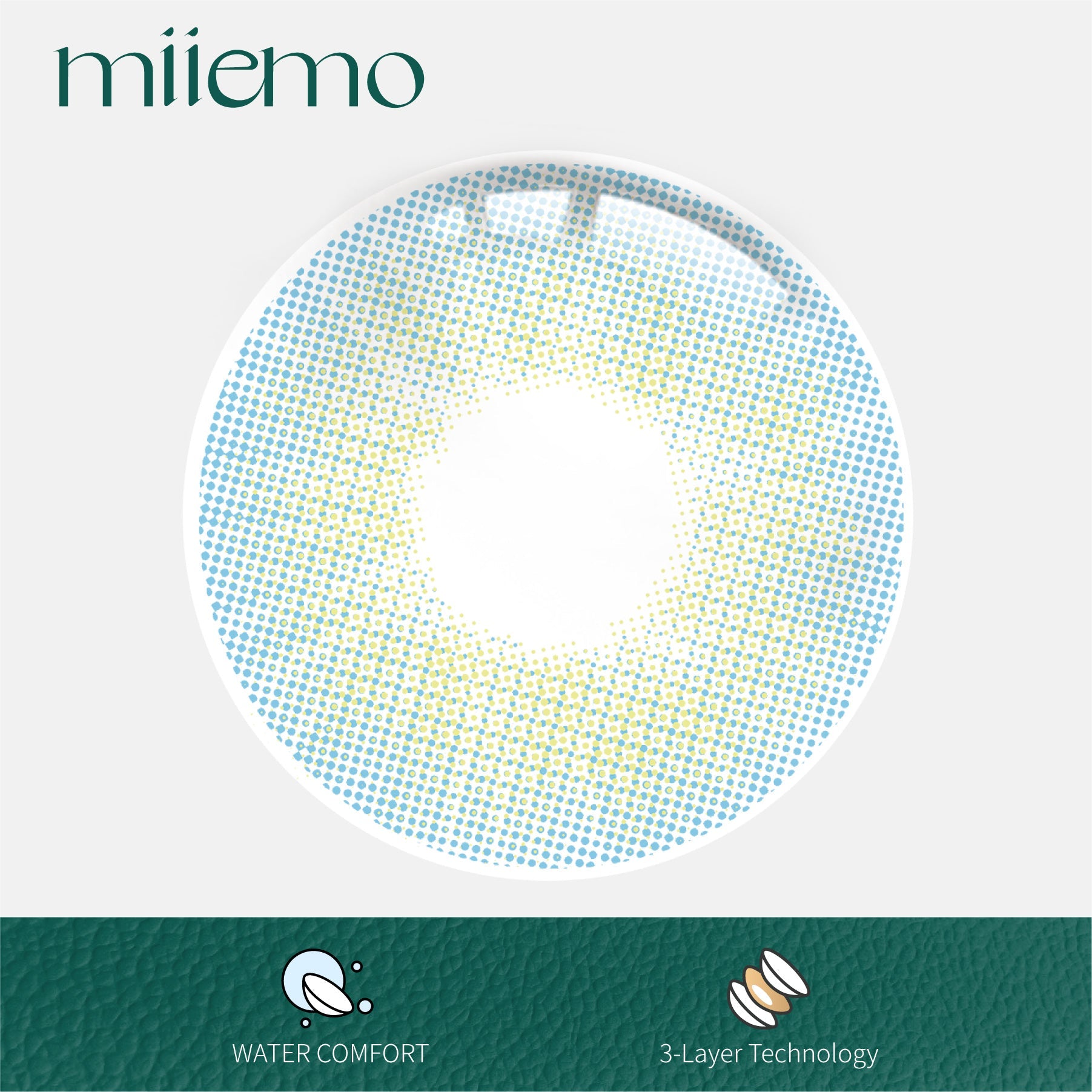 1Pair FDA Certificate Eyes Beautiful Pupil Colorful Girl Cosplay Contact Lenses  PHALAENOPSIS BLUE