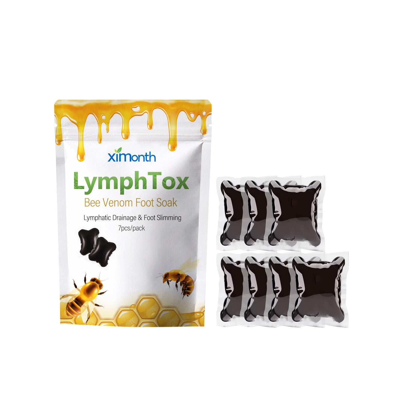 Bee Venom Foot Bath Gel Moisturizes And Cleanses Feet, Sculpts And Slimens Body And Relaxes Foot Bath Beads