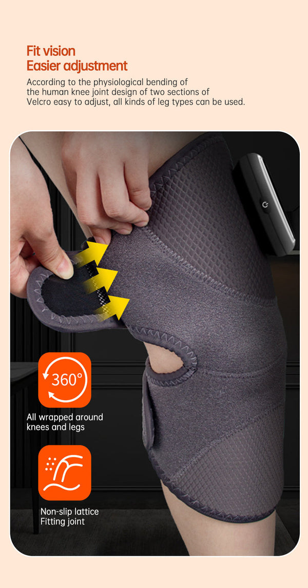 Heated Knee Brace Wrap Pad Dual-use Thermostat Usb Heating Knee Pads For Knee Sprains Strains Arthritis with massage