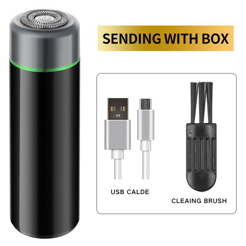 Shaver men's car USB portable electric shaver rechargeable bald head washable mini