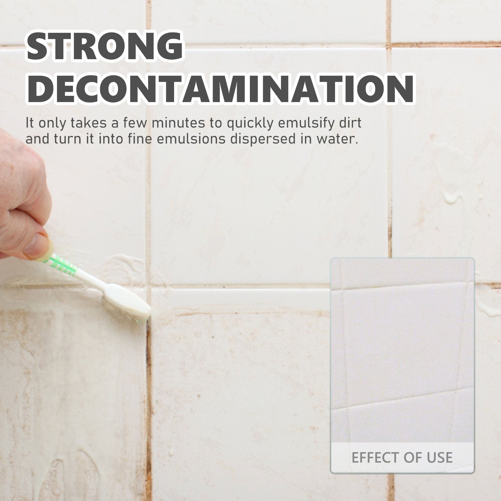 Jue-fish Tile Cleaning Spray, Kitchen Bathroom Wall Floor Tile Decontaminating Cleaning Spray