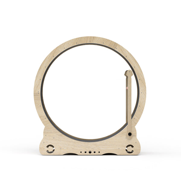 Indoor cat treadmill with carpet, tear device and latch natural wood, 39.4 inches long x 13.2 inches wide x 41.3 inches high