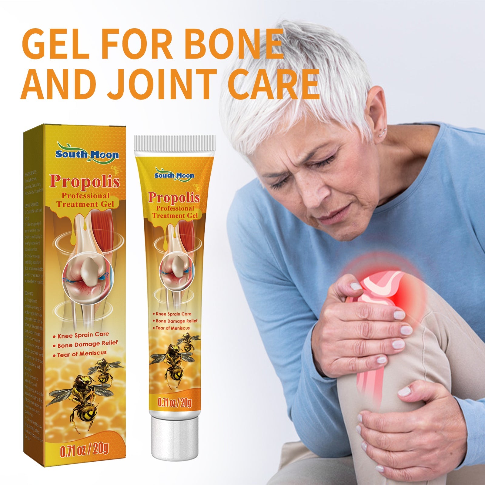 Gel For Bon And Joint Care, Relieve Knee, Lumbar, Shoulder, Neck And Muscle Pain Body Massage Cream