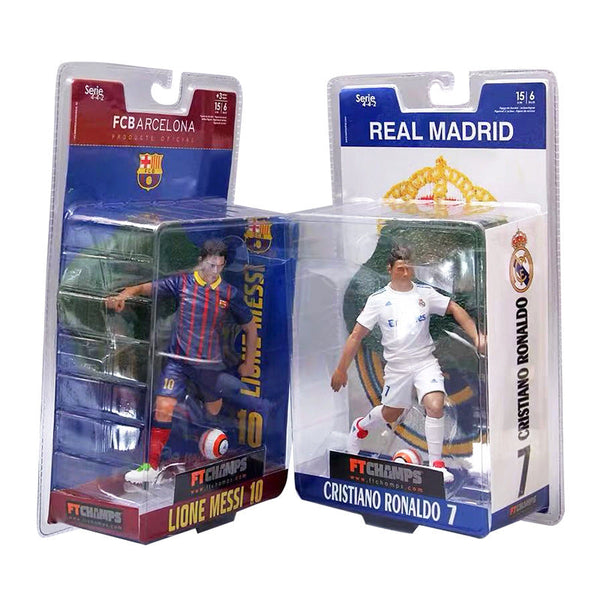 Sports football star Cristiano Ronaldo Lionel Messi Barcelona Real Madrid football fan commemorative figurine