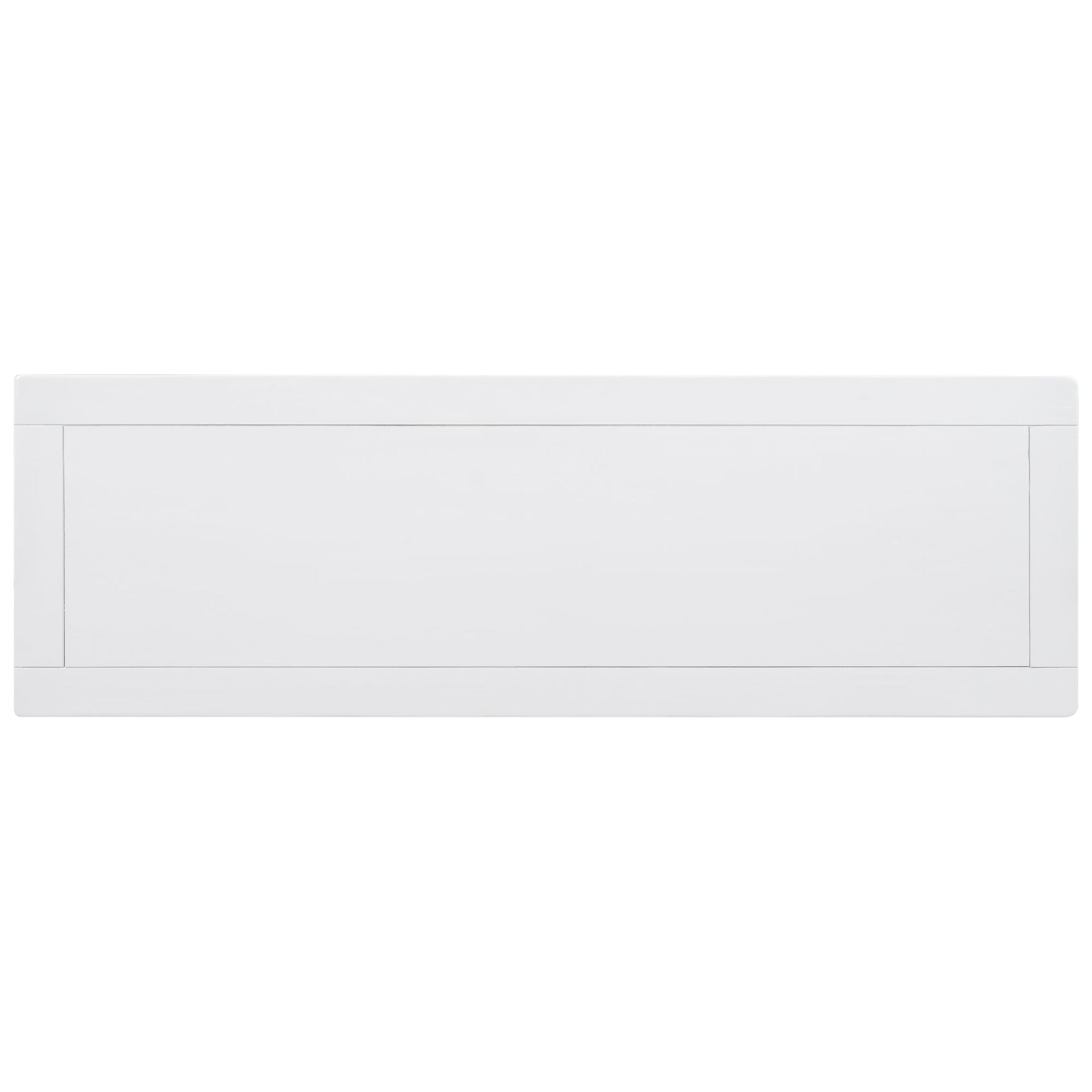 Retro Design Console Table with Two Open Shelves, Pine Solid Wood Frame and Legs for Living Room (Antique White)