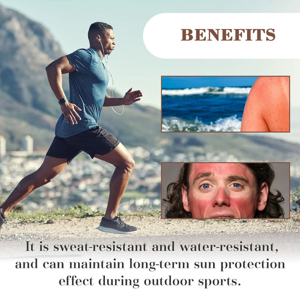 Enhanced Sunscreen For Men, Summer Outdoor Uv Protection Moisturizing Mild Refreshing Protective Cream