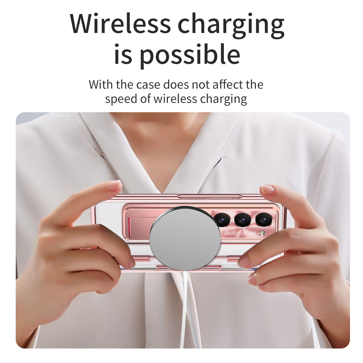 Samsung zfold 6 phone case FOLD5 flat hinge folding pen slot protective cover W23 electroplated lens film suitable