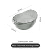 Household washing basket basin plastic drain basket wash fruit basin rice basket storage basket
