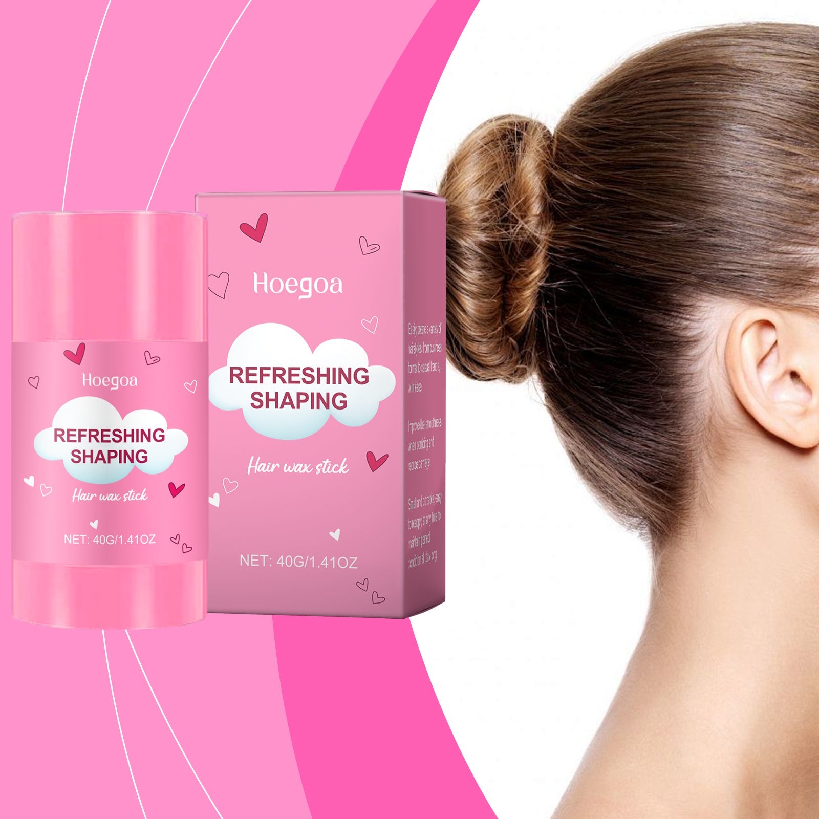 Hair Wax Stick Refreshing To Improve Frizz Lasting Nourishing Shine Styling Hair Moisturizing Hair Wax Stick