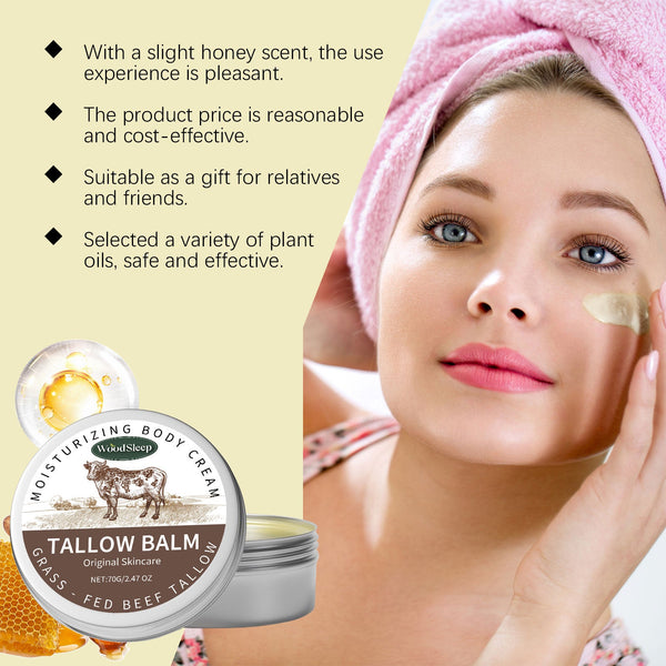 Tallow Moisturizing And Soothing Face Cream Butter Honey Moisturizing Cream Hydrating Cream Skin Lotion