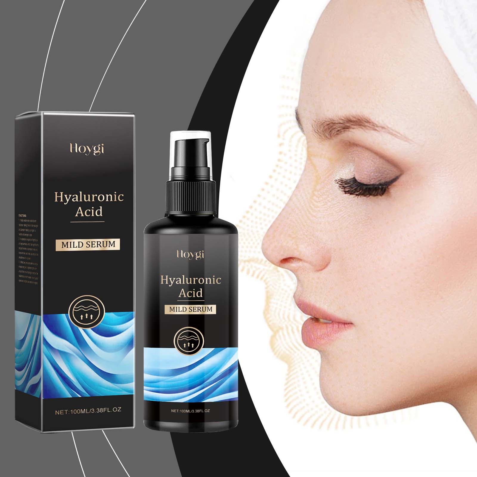 Hyaluronic Acid Facial Essence, Hydrating, Soothing, Radiant, Moisturizing, Hydrating And Firming Essence