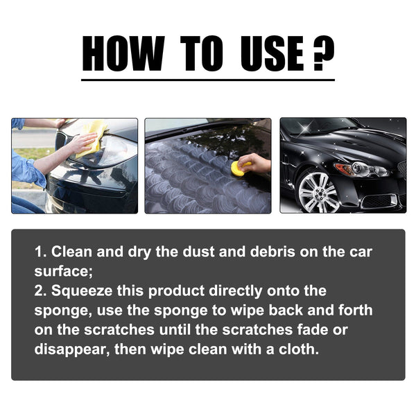 Car Scratch Removal Lotion, Automotive Paint Polishing Maintenance Refurbishment Cleaning And Brightening Repair Fluid