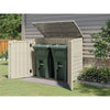 Cream Beige and Grey Outdoor Heavy Duty Plastic Garbage Bin Trash Can Storage Shed