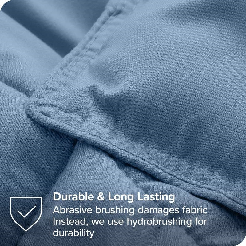 King/Cal King Size All Season Super Soft Down Alternative Comforter Set Blue