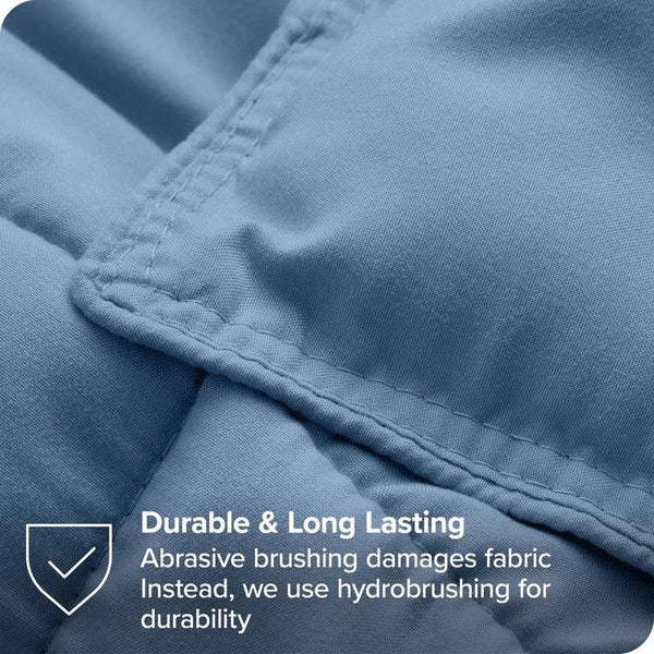Queen Size All Season Super Soft Down Alternative Comforter Set Blue