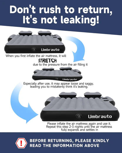 Umbrauto Tesla Y Car Camping SUV Thicken Air Mattress,Gray
