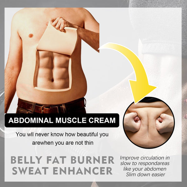 Abdominal Toning Cream, Toning And Strengthening Muscle Line Waistline Abs Firming And Shaping Massage Cream