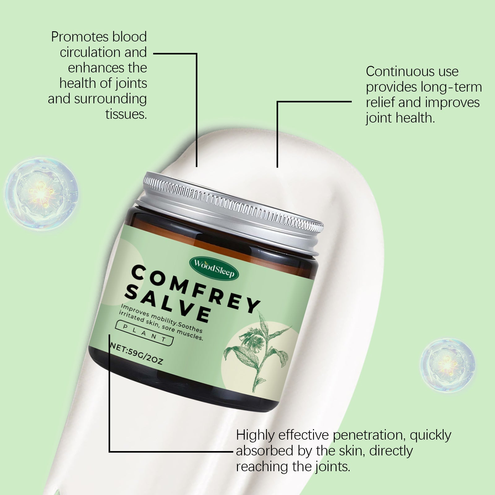 Herbal Joint Cream Joint Muscle Massage Cream Nourishing Skin Care Cream For Neck And Back