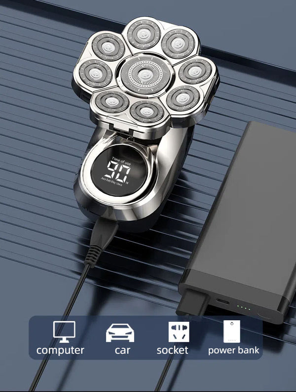 High power hair clipper for charging shaving heads and haircuts for men with long battery life