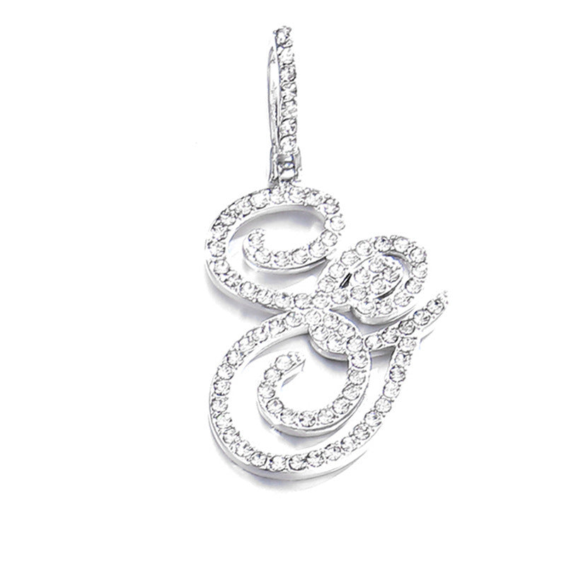 Hip hop accessories grass letter pendant melon seed buckle Cuban chain accessory