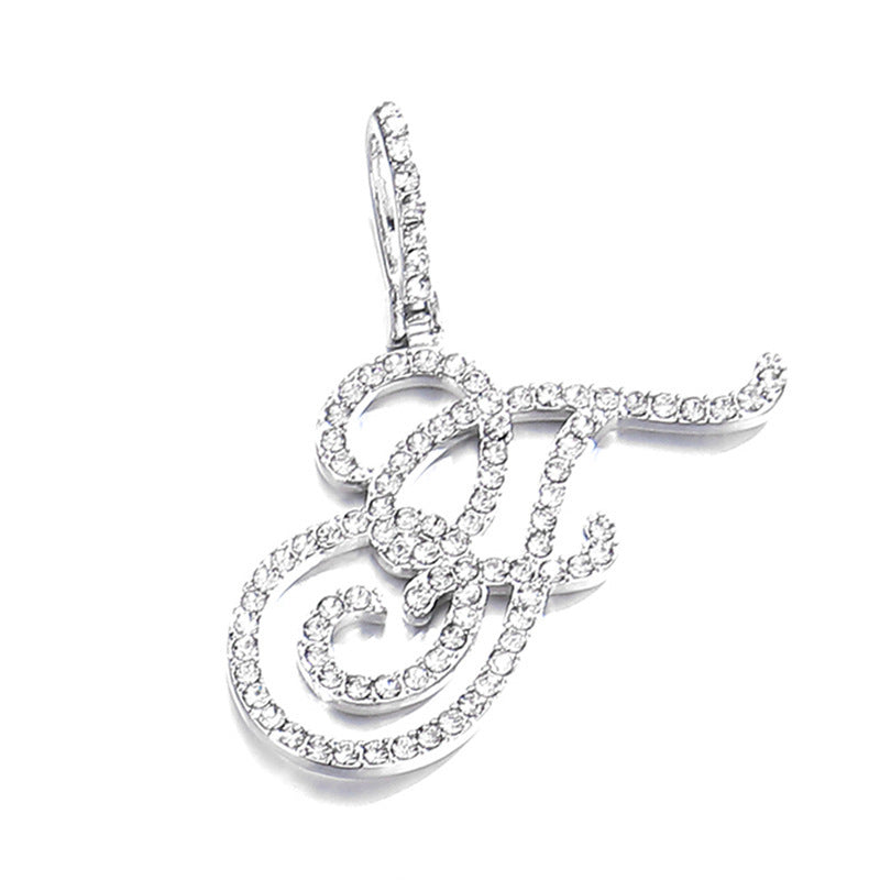 Hip hop accessories grass letter pendant melon seed buckle Cuban chain accessory