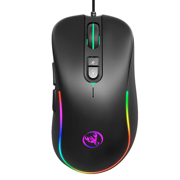 7D key gaming mouse, macro programmable RGB luminous gaming wired mouse