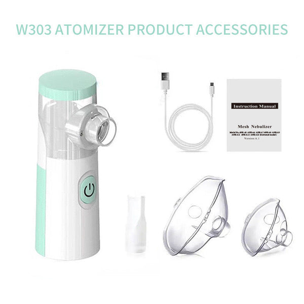 Outdoor Portable Nebulizer Silent Mesh Mini First Aid Kit Handheld Asthma Inhaler Atomizer Kids Adult Saving Emergency Device