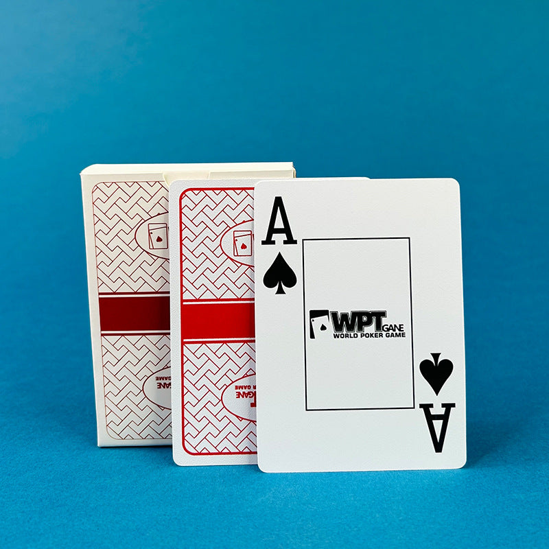 WPT Texas Hold'em Poker Cards. High - grade hard plastic, wholesale, full box, competition - spec, waterproof & anti - fold.