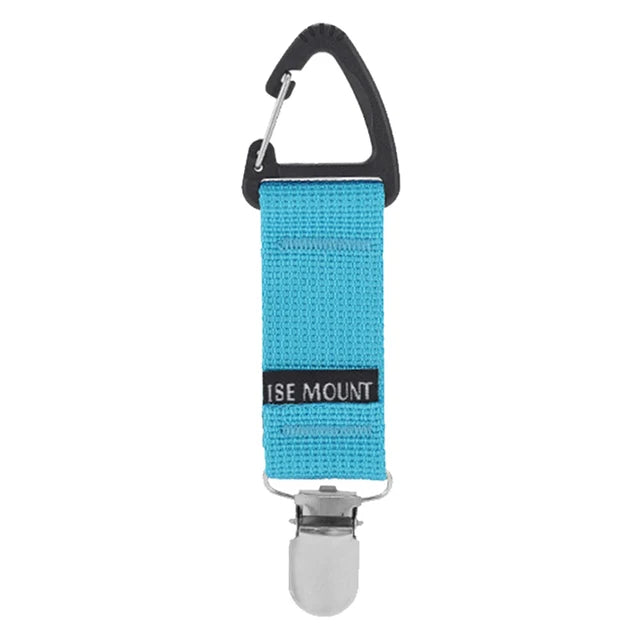 Outdoor travel straw hat clip multifunctional glove clip towel clip triangular ribbon buckle mountain buckle