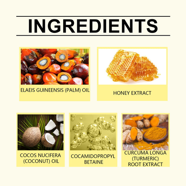 Oceaura Honey Turmeric Soap, Gentle Daily Cleansing Facial Pore Brightening Skin Cleansing Soap