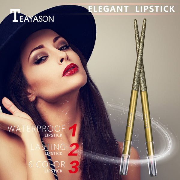 Matte Lip Liner Lasting Vampire Color Nude Pink Big Red Lipstick Lip Pencil