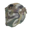 Lightweight EVA tactical helmet for hunting, airsoft, etc. Steel mesh mask included, good for cosplay.