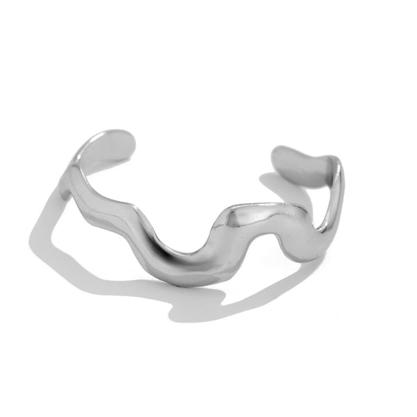 Fashionable liquid lava metal ankle bracelet, ankle chain, female personality, irregular geometric texture, ankle ring accessory