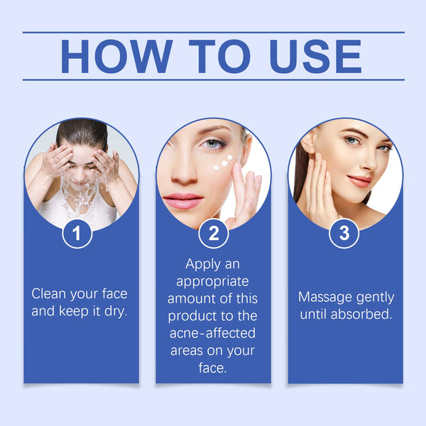 Herbal Acne-Clearing Cream Face Refreshing Oil Control Gentle Pore Cleansing Cream